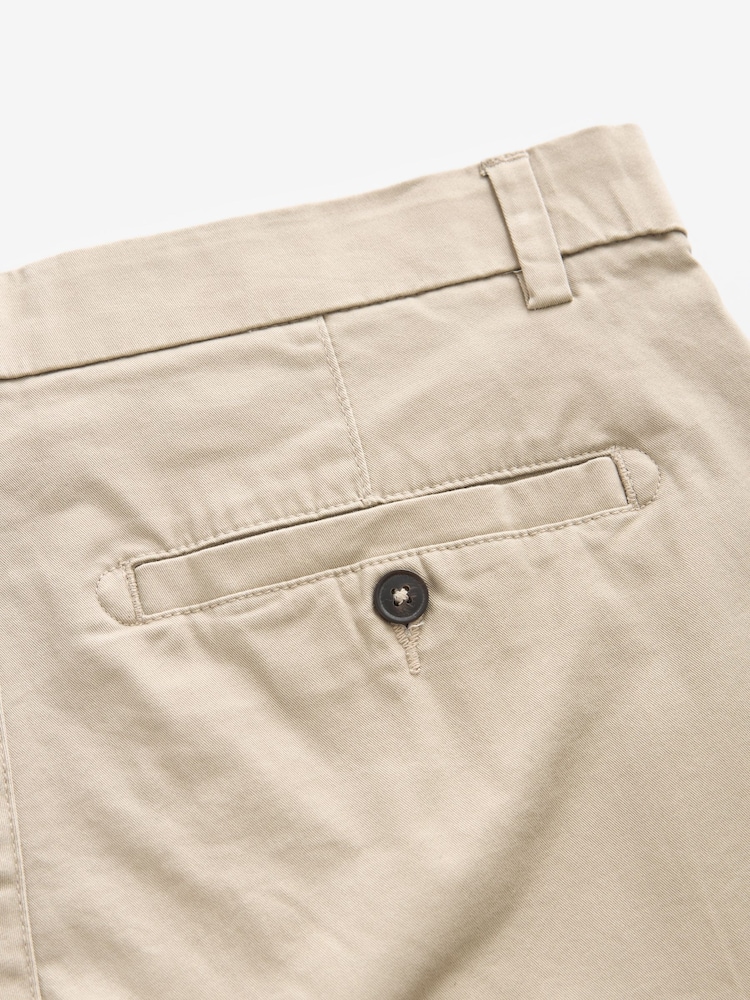 Bleu marine/gris/pierre - Coupe fine - Short chino extensible 3 Pack - Image 11 of 15