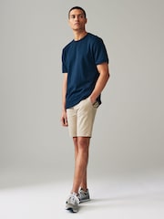 Navy Blue/Grey/Stone Skinny Fit Stretch Chinos Shorts 3 Pack - Image 2 of 15