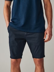 Navy Blue/Grey/Stone Skinny Fit Stretch Chinos Shorts 3 Pack - Image 7 of 15