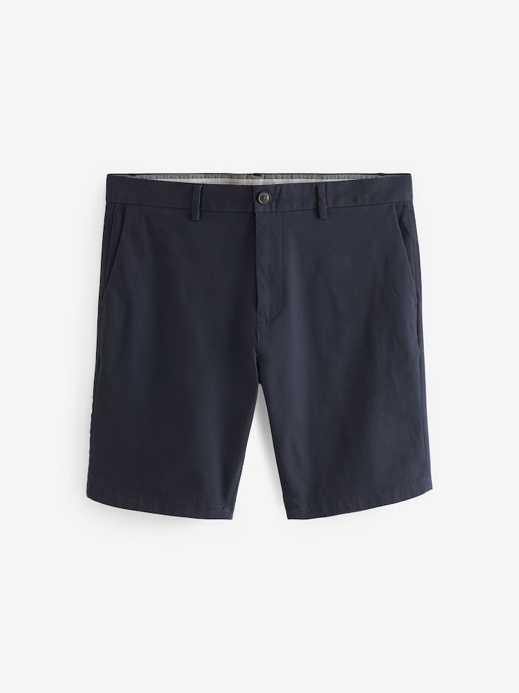 Bleu marine/gris/pierre - Coupe fine - Short chino extensible 3 Pack - Image 9 of 15