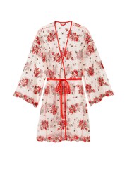 Victoria's Secret Evening Blush Pink Embroidered Robe - Image 3 of 3