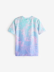 Hype Girls Multi Pastel Tie Dye T-Shirt - Image 2 of 3