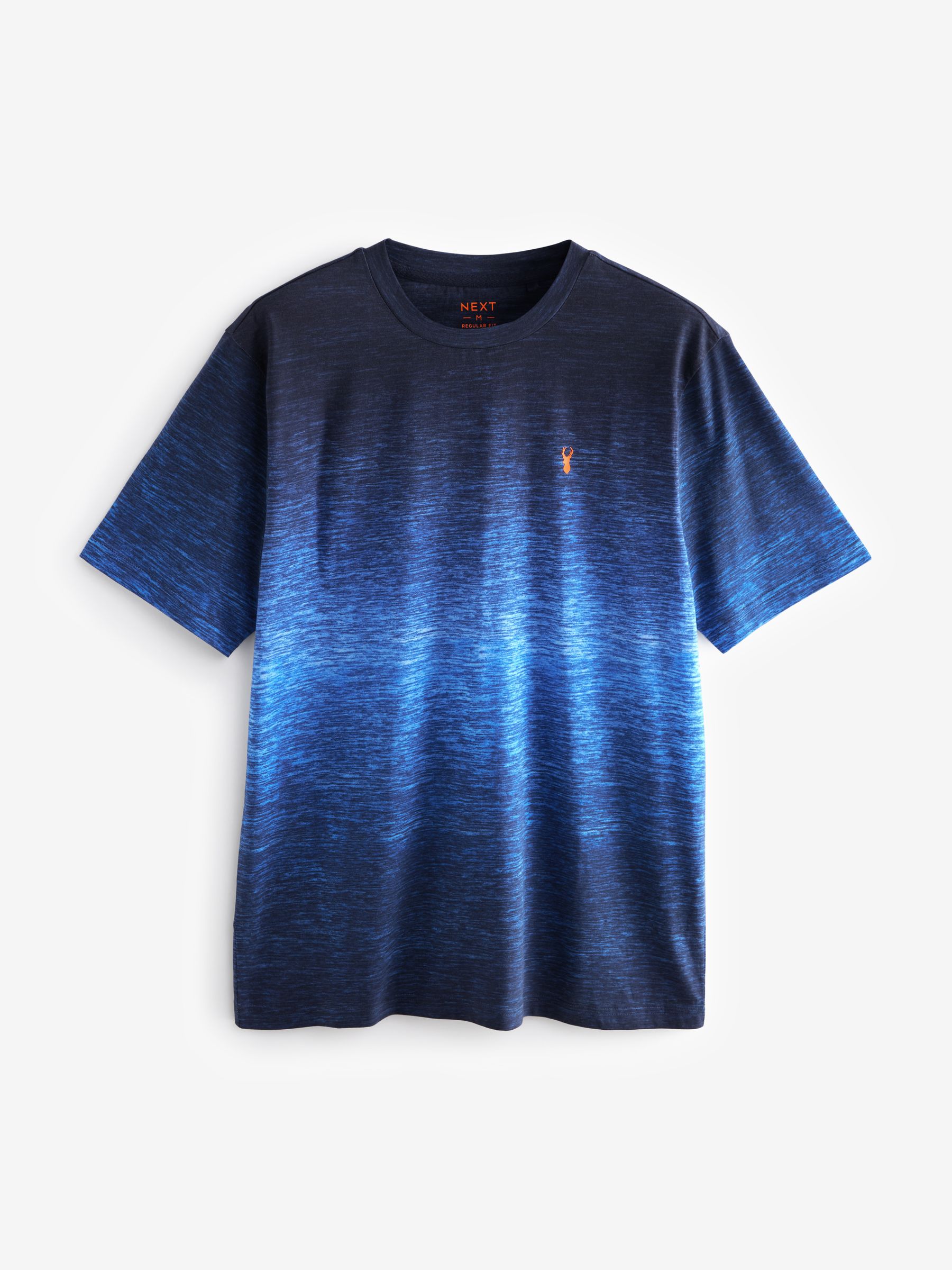 Buy Navy Blue 100% Cotton Dip Dye T-Shirt from Next USA