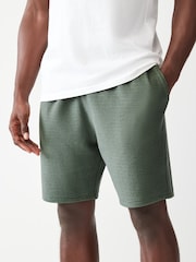 Sage Green Jersey Seersucker Shorts - Image 1 of 8