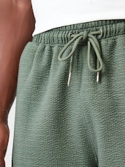 Sage Green Jersey Seersucker Shorts - Image 4 of 8