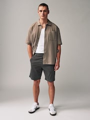 Marine/Charbon - Ajustement lâche - Lot de 2 shorts chino stretch - Image 2 de 9