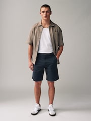 Marine/Charbon - Ajustement lâche - Lot de 2 shorts chino stretch - Image 3 de 9