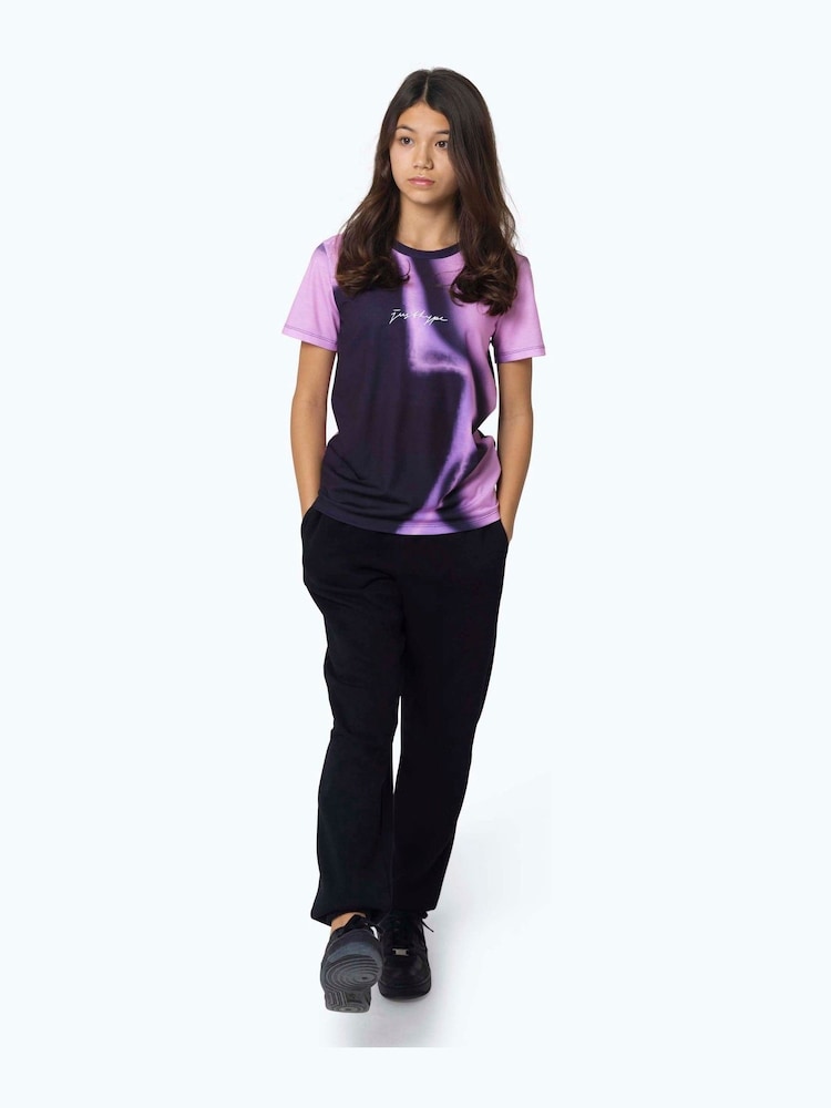 Hype. Kids Spray Fade Black T-Shirt - Image 2 of 7
