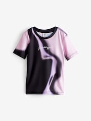 Hype. Kids Spray Fade Black T-Shirt - Image 5 of 7