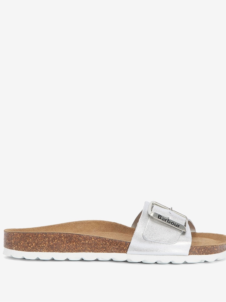 Barbour® Silver Silver Benton Sandals - Image 1 of 5