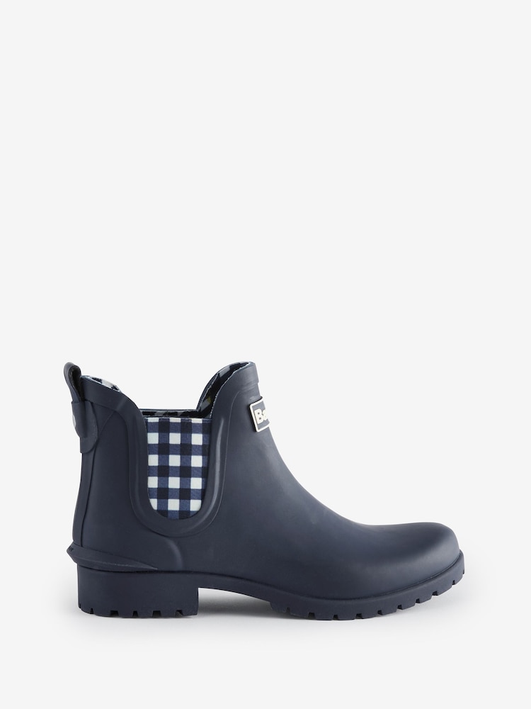 Barbour® Navy Blue Mallow Chelsea Wellington Boots - Image 1 of 7 Barbour® Navy Blue Mallow Chelsea Wellington Boots - Image 1 of 7