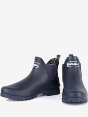 Barbour® Navy Blue Mallow Chelsea Wellington Boots - Image 6 of 7