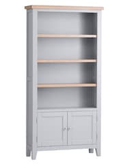 K Interiors Grey Windsor Solid Wood Large Bookcase - Image 2 of 6