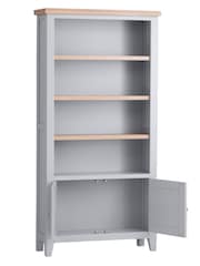 K Interiors Grey Windsor Solid Wood Large Bookcase - Image 3 of 6