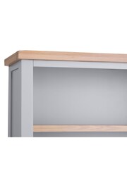 K Interiors Grey Windsor Solid Wood Large Bookcase - Image 5 of 6