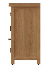 K Interiors Oak Canterbury Solid Wood 3 Door Sideboard - Image 4 of 6