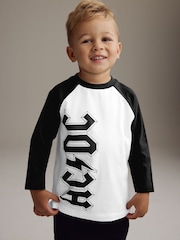 Monochrome ACDC Long Sleeve T-Shirt (3mths-8yrs) - Image 1 of 6