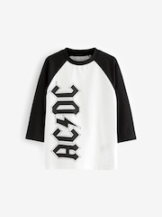 Monochrome ACDC Long Sleeve T-Shirt (3mths-8yrs) - Image 4 of 6
