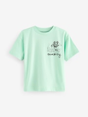 Green 100% Cotton Mickey Mouse T-Shirt (3mths-8yrs) - Image 1 of 3