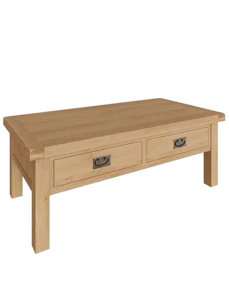 K Interiors Oak Canterbury Solid Wood Coffee Table - Image 2 of 6