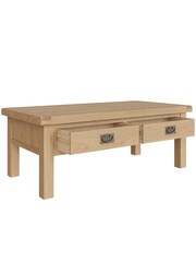 K Interiors Oak Canterbury Solid Wood Coffee Table - Image 3 of 6
