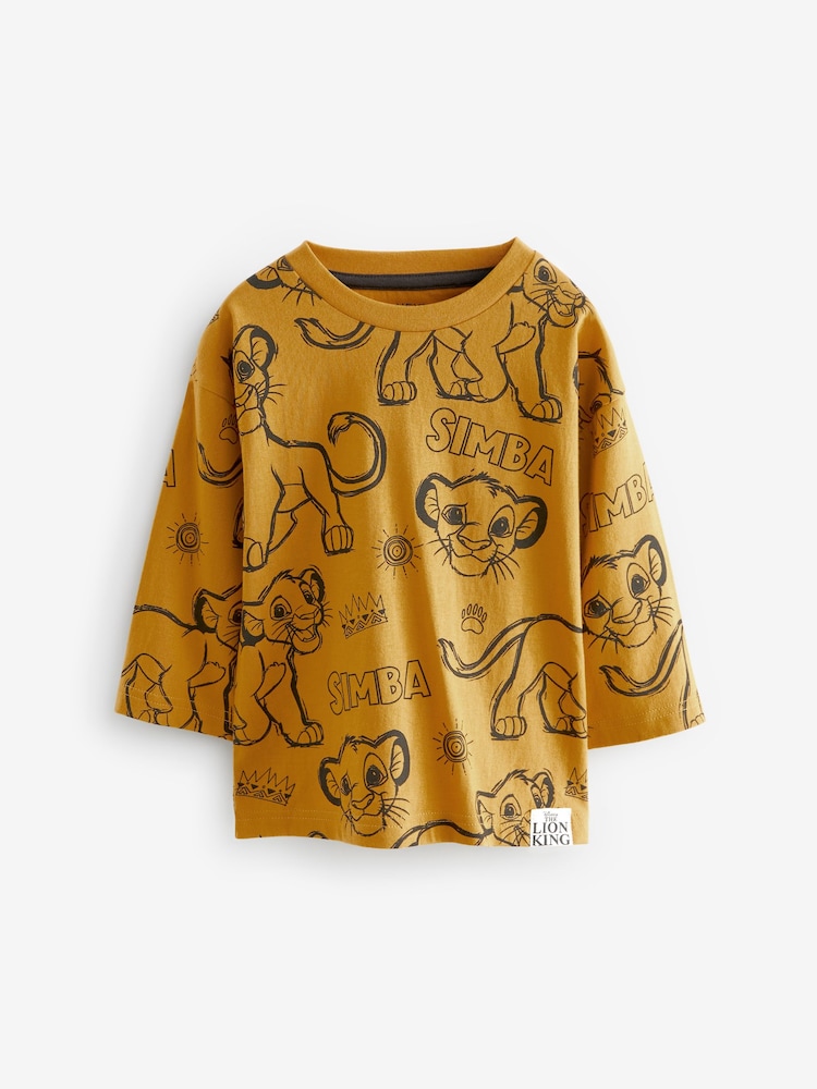 Yellow Lion King Long Sleeve T-Shirt (3mths-8yrs) - Image 1 of 3