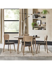 Bentley Designs Scandi Oak Natural Dansk 4 Seater Dining Table and Chairs Set - Image 1 of 6