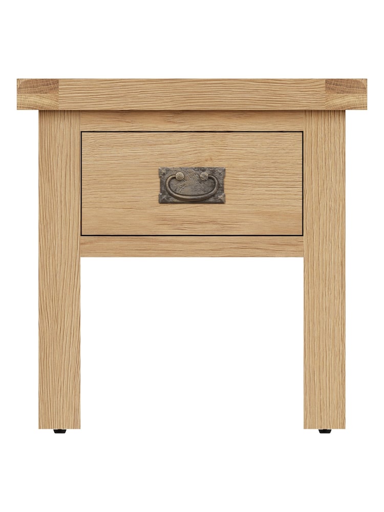 K Interiors Oak Canterbury Solid Wood Lamp Table - Image 2 of 6
