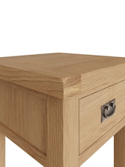 K Interiors Oak Canterbury Solid Wood Lamp Table - Image 4 of 6
