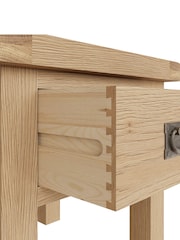 K Interiors Oak Canterbury Solid Wood Lamp Table - Image 5 of 6