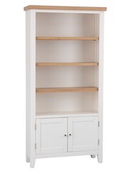 K Interiors White Windsor Solid Wood Large Bookcase - Image 2 of 6
