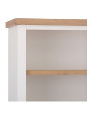K Interiors White Windsor Solid Wood Large Bookcase - Image 4 of 6