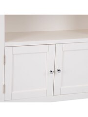 K Interiors White Windsor Solid Wood Large Bookcase - Image 6 of 6