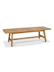 Bentley Designs Rustic Oak Camden Extending 6-8 Seater Dining Table and Vintage Arm Chairs Set - Image 3 of 6