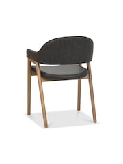 Bentley Designs Rustic Oak Camden Extending 6-8 Seater Dining Table and Vintage Arm Chairs Set - Image 6 of 6