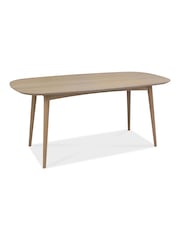 Bentley Designs Natural Oak Dansk 6 Seater Dining Table and Chairs Set - Image 2 of 6