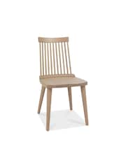 Bentley Designs Natural Oak Dansk 6 Seater Dining Table and Chairs Set - Image 4 of 6