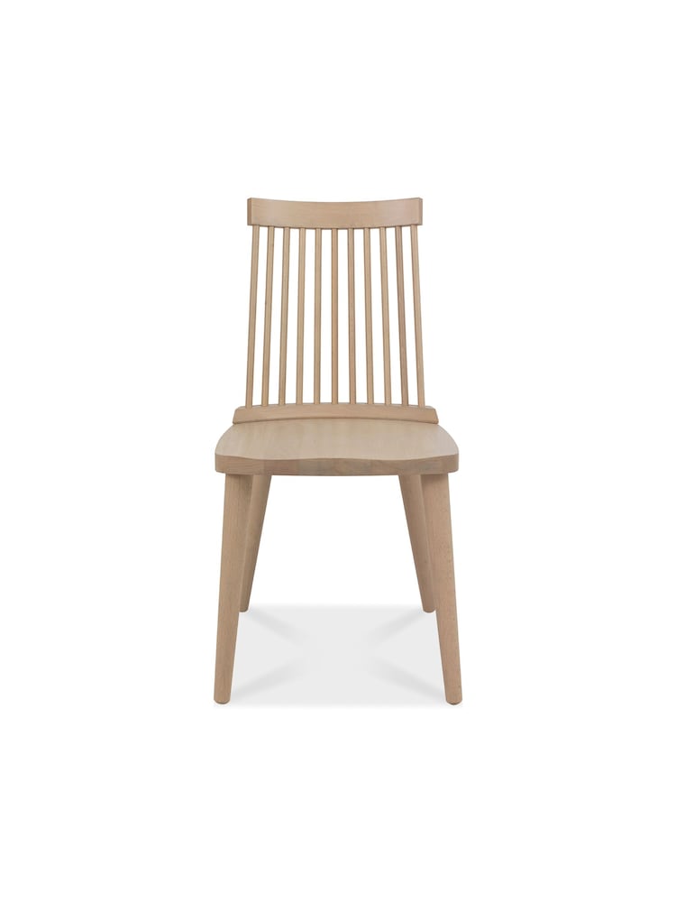 Bentley Designs Natural Oak Dansk 6 Seater Dining Table and Chairs Set - Image 6 of 6