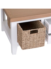 K Interiors White Windsor Solid Wood Large Coffee Table - Image 6 of 6