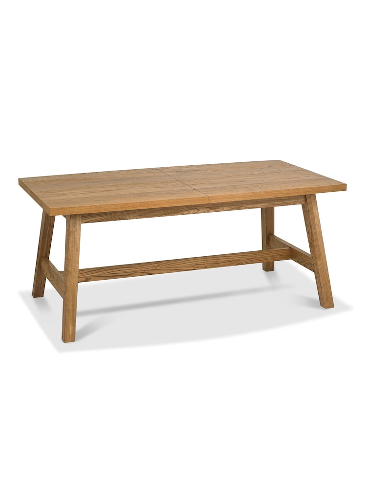 Bentley Designs Rustic Oak Camden Extending 4-6 Seater Dining Table and Chairs Set - Image 2 of 6