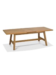 Bentley Designs Rustic Oak Camden Extending 4-6 Seater Dining Table and Chairs/Bench Set - Image 3 of 6
