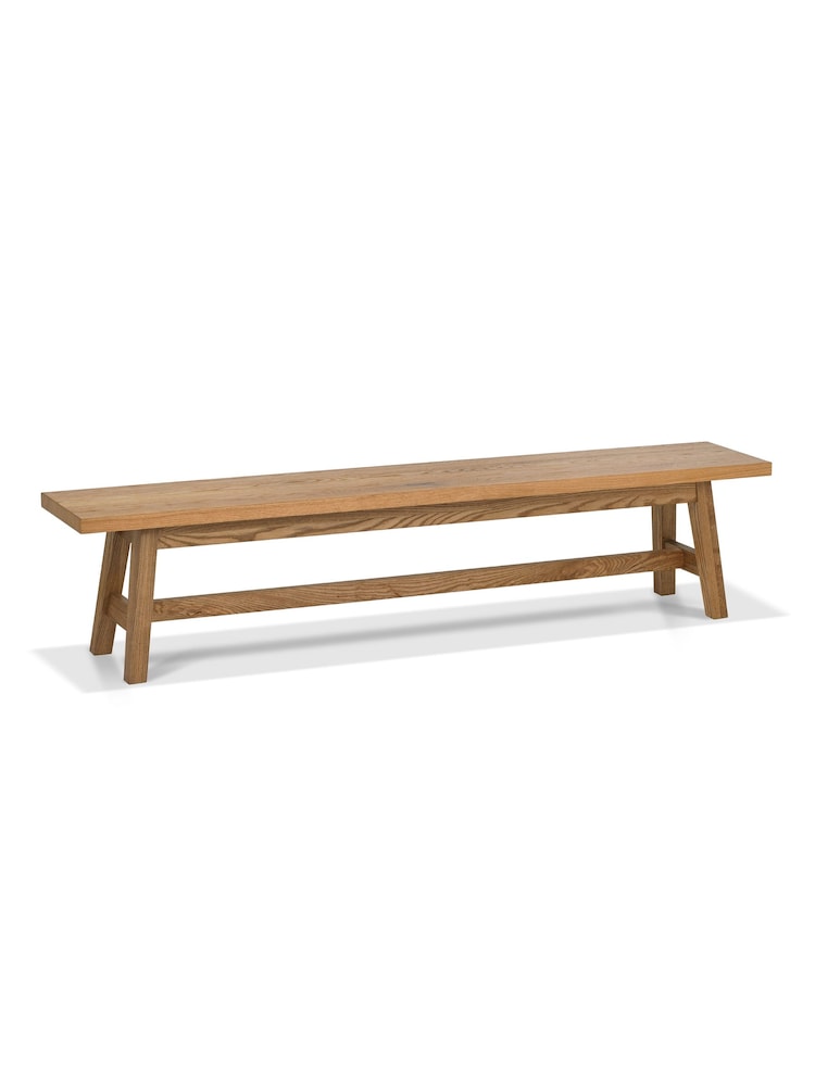 Bentley Designs Rustic Oak Camden Extending 4-6 Seater Dining Table and Chairs/Bench Set - Image 6 of 6