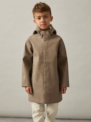 Reiss Stone Eero 13-14 yrs Water Repellent Hooded Coat - Image 1 of 1