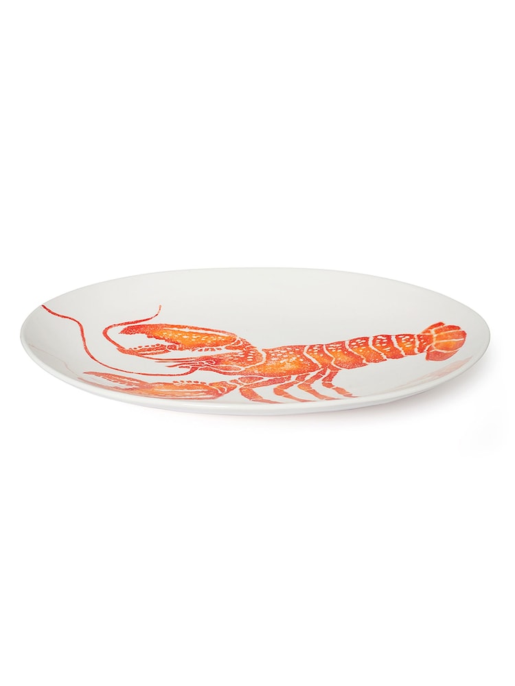 BlissHome Orange Creatures Oval XL Platter Lobster - Image 2 of 4