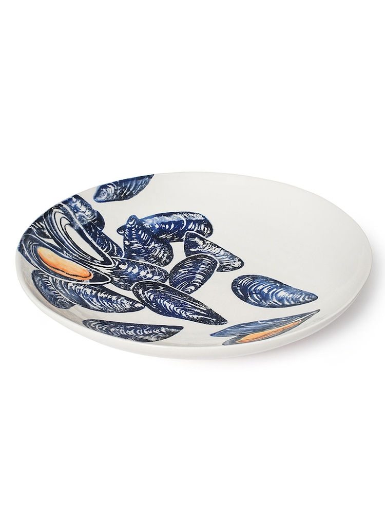 BlissHome Blue Creatures Large Serving Dish Mussels - Image 1 of 2