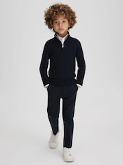 Reiss White Remote 3-9 yrs Slim Fit Cotton Shirt - Image 3 of 6
