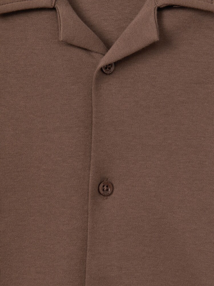 Reiss Tobacco Caspa 3-9 yrs Cotton Cuban Collar Shirt - Image 6 of 6 Reiss Tobacco Caspa 3-9 yrs Cotton Cuban Collar Shirt - Image 6 of 6