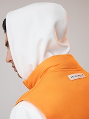 Reiss x McLaren F1 Team Papaya Hybrid Quilt and Knit Gilet - Image 5 of 7