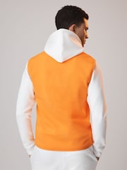 Reiss x McLaren F1 Team Papaya Hybrid Quilt and Knit Gilet - Image 6 of 7
