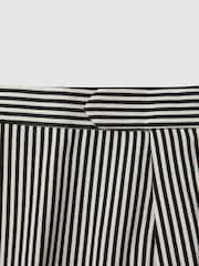 Reiss Black/White Stream Striped Adjuster Shorts - Image 6 of 6